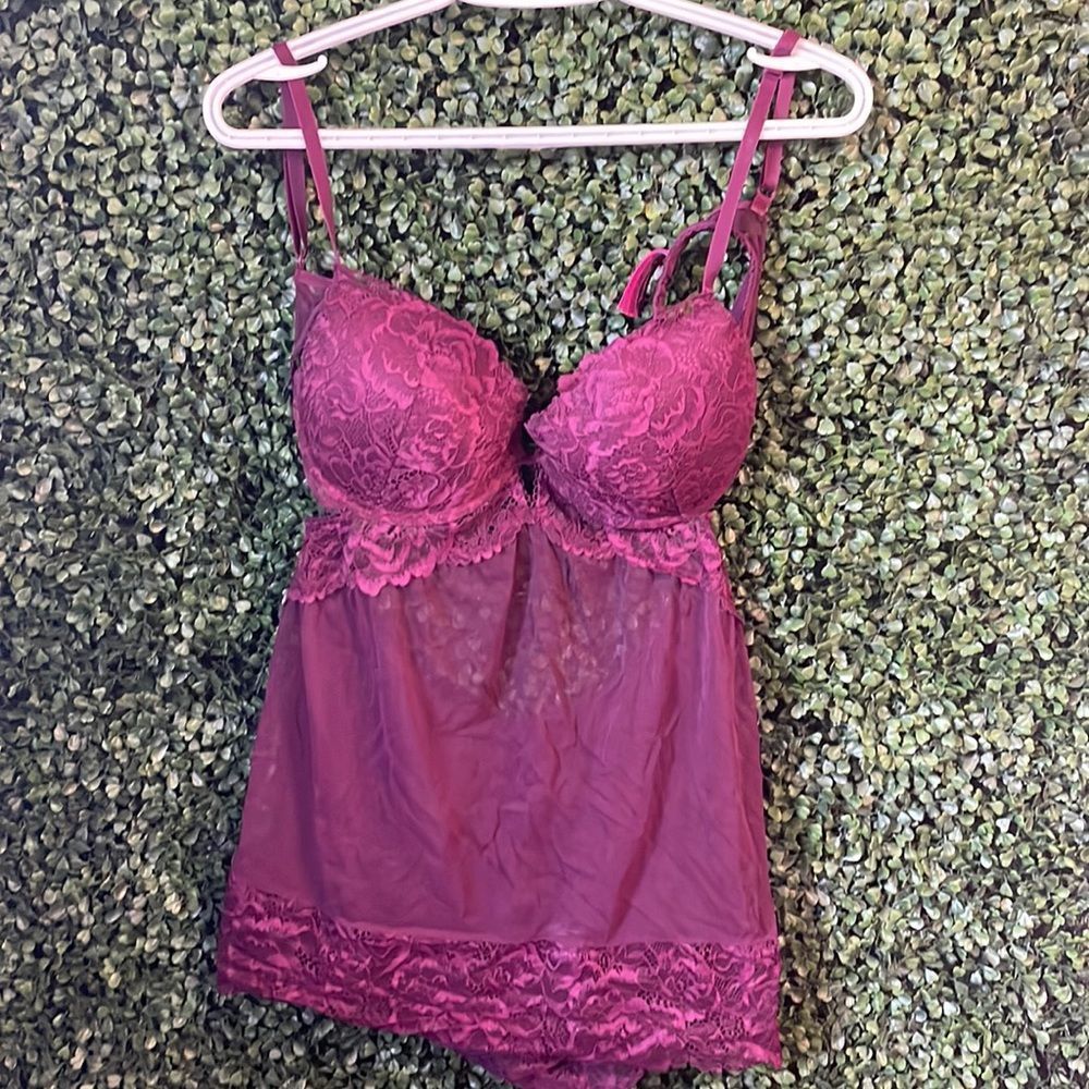 Sexy Plum babydoll lingerie